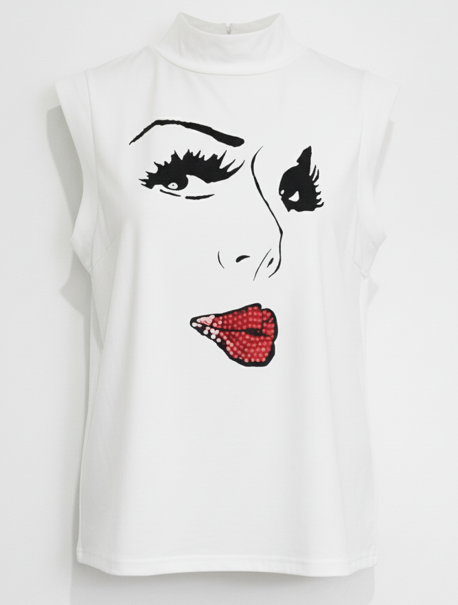 Blusa Manga Sisa - Blanco - XL