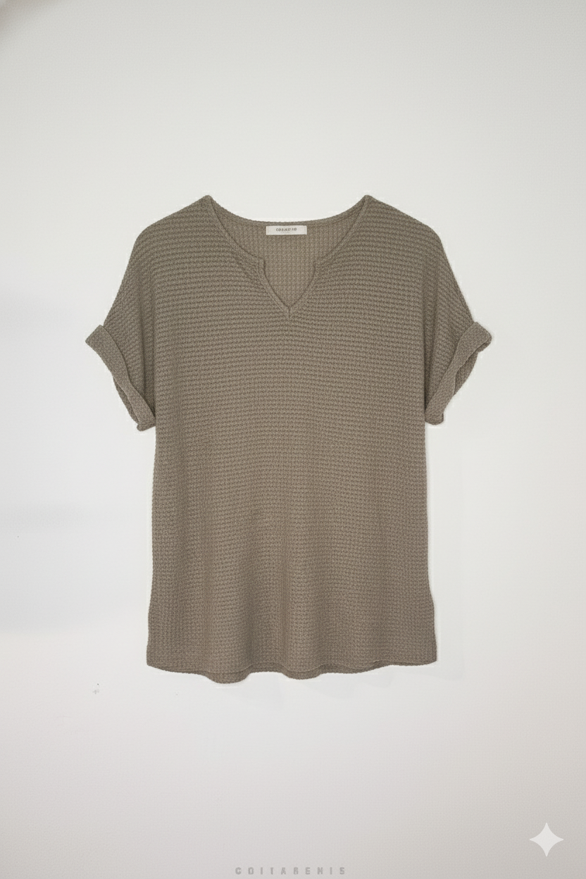 Camiseta Classic Tejida - Cafe - S