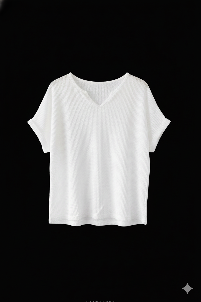 Camiseta Classic Tejida - Blanco - XL