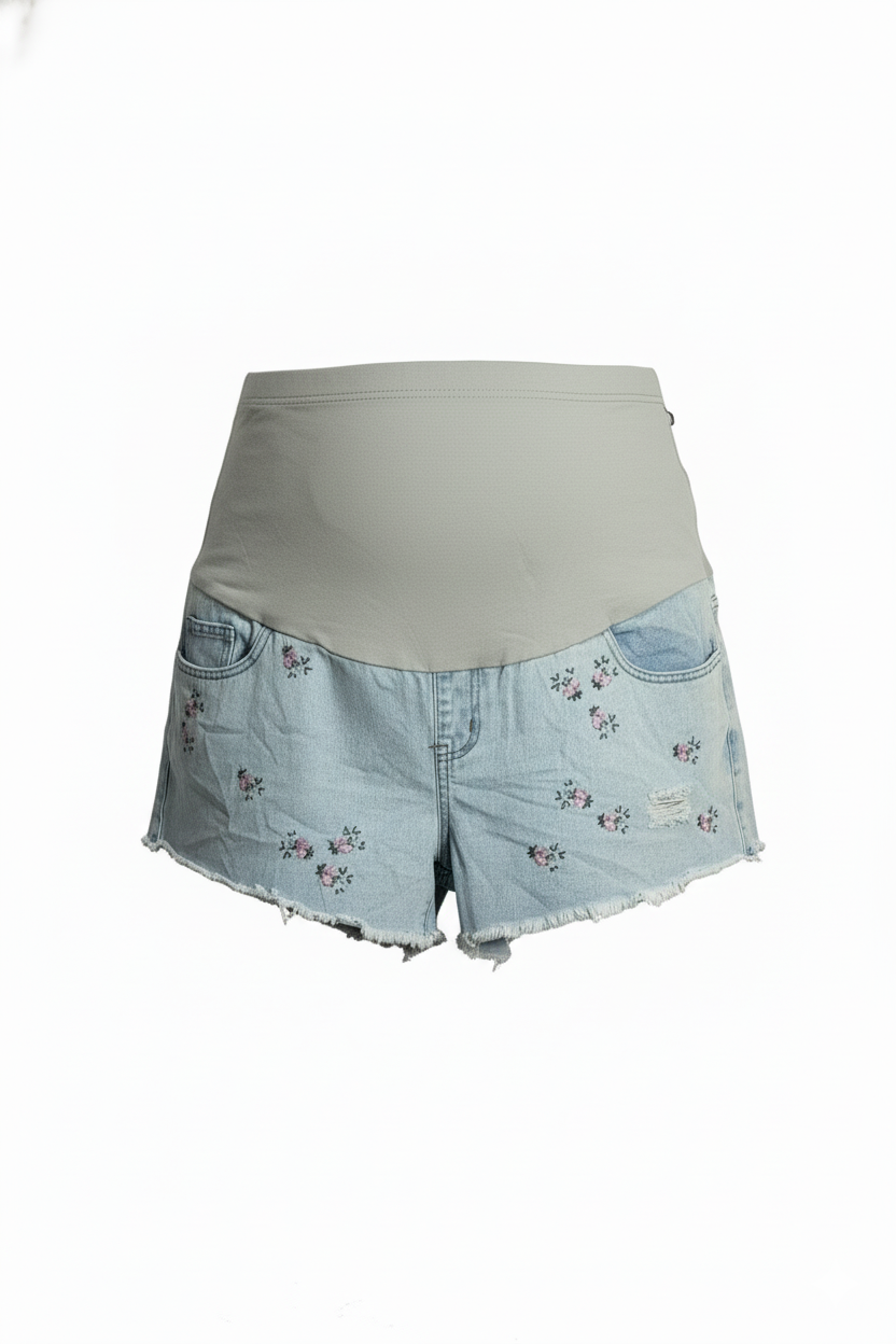Short De Jean Embarazada - Azul - XL