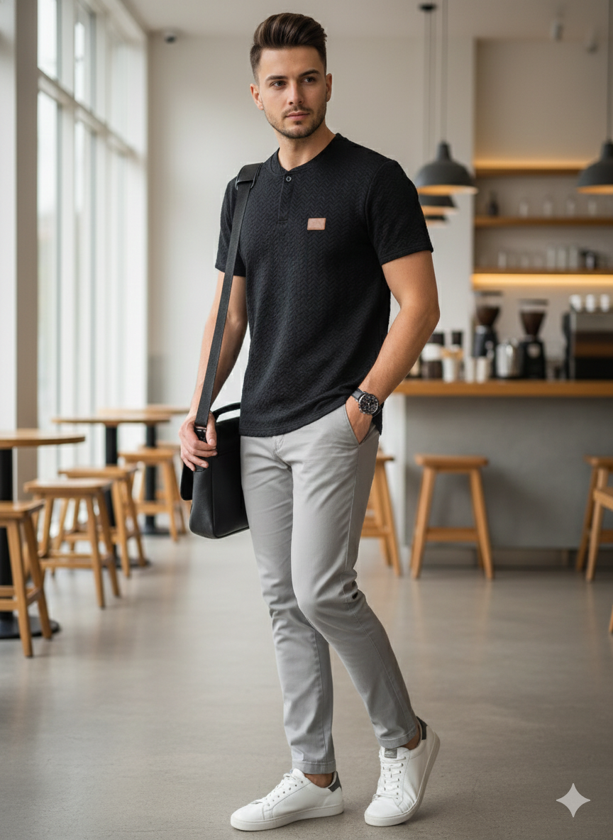 Camiseta Con Textura