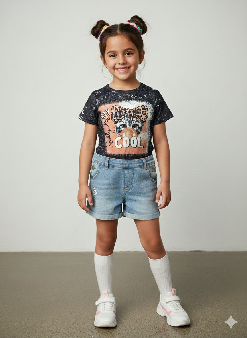 Blusa cool niña - Negro - 11-12Y