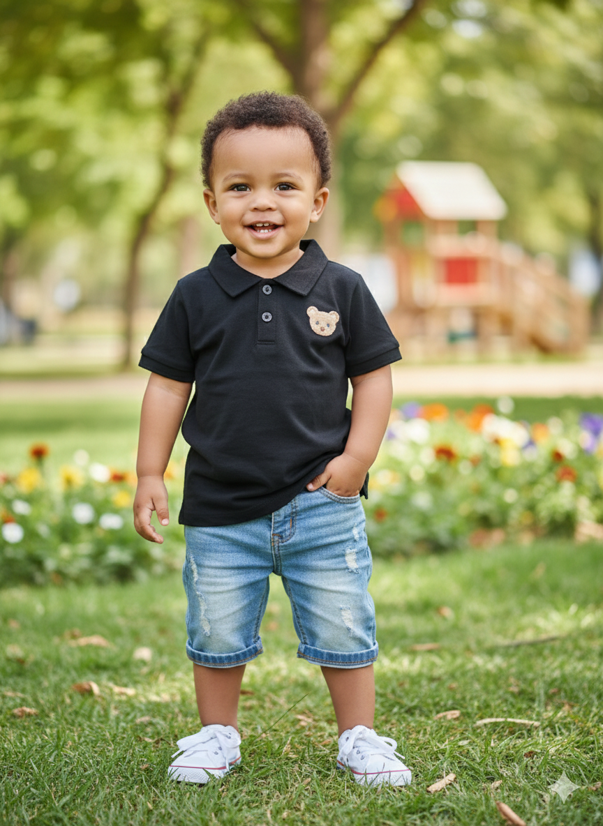 Camisa Tipo Polo Bebe