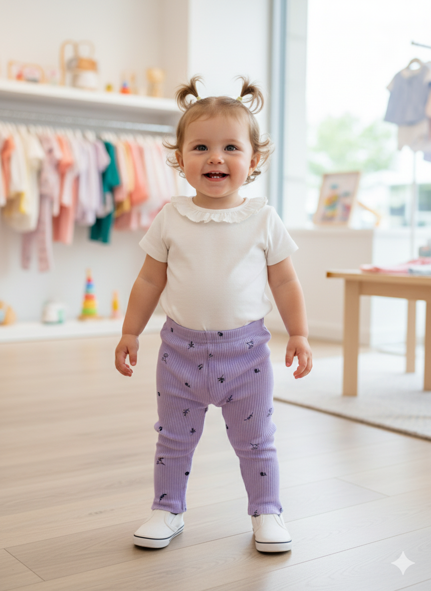 Pantalon figuritas niña bebe