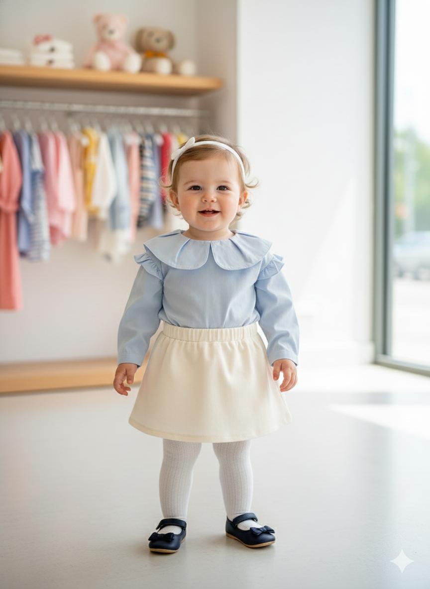 Camisa elegante bebe niña