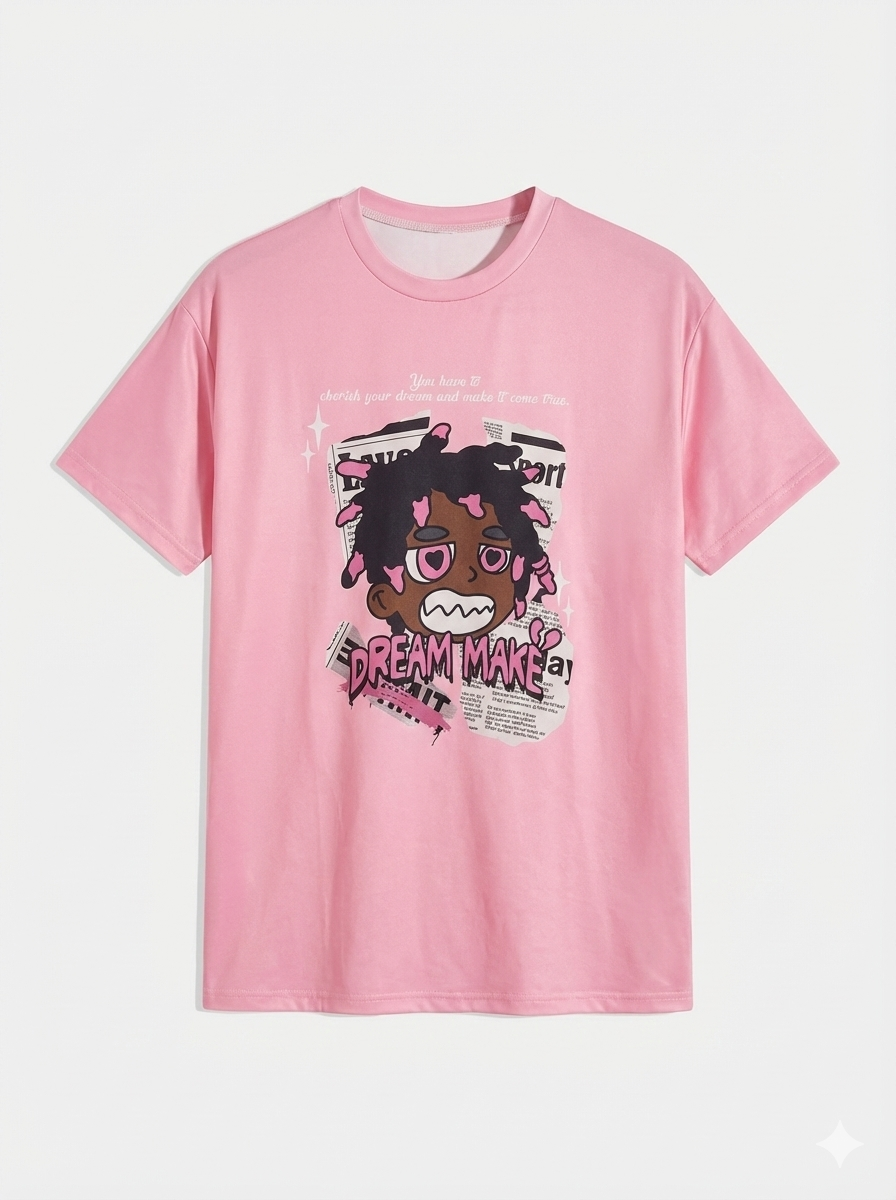 Camiseta Estampada Overzise